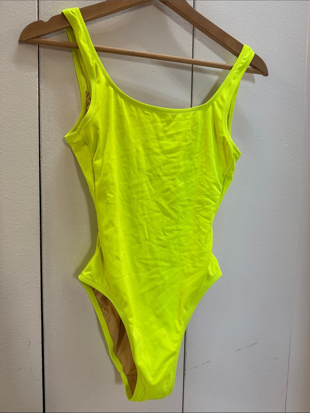 J. Crew Neon Yellow One-Piece Swimsuit